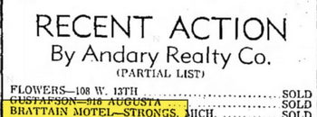 Brattains Motel on M-28 - 1966 Sale From Realtor (newer photo)